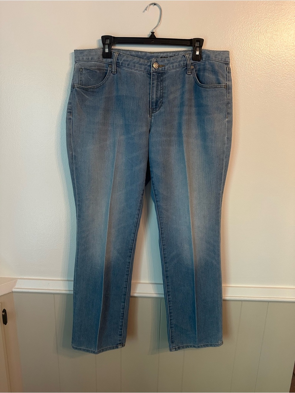 GAP Premium Light Wash Straight Leg Jeans Size 14